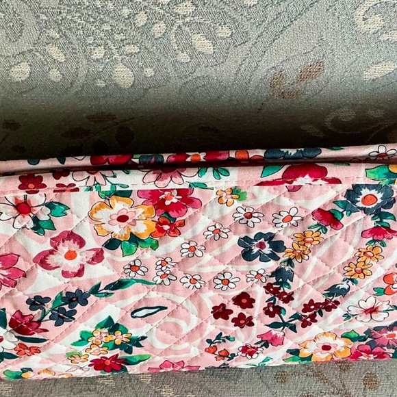 NWT Vera Bradley Trapeze Cosmetic Pouch Set of 2/Prairie Paisley Pattern - Picture 6 of 12